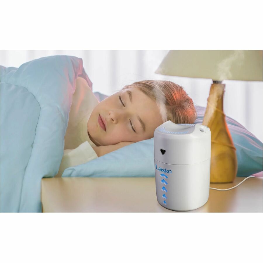 Alternate-Image7 Image for Lasko Ultrasonic Personal Cool Mist Humidifier with Nightlight, UH150, White