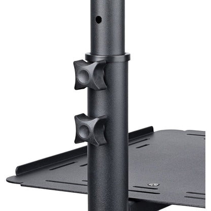 Alternate-Image7 Image for StarTech.com Mobile Projector and Laptop Stand/Cart, Heavy Duty Portable Projector Stand/Presentation Cart (22lb/shelf), Height Adjustable