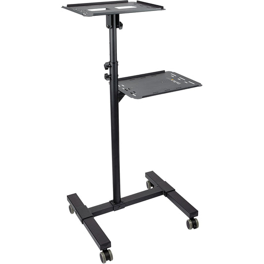 Main Image for StarTech.com Mobile Projector and Laptop Stand/Cart, Heavy Duty Portable Projector Stand/Presentation Cart (22lb/shelf), Height Adjustable