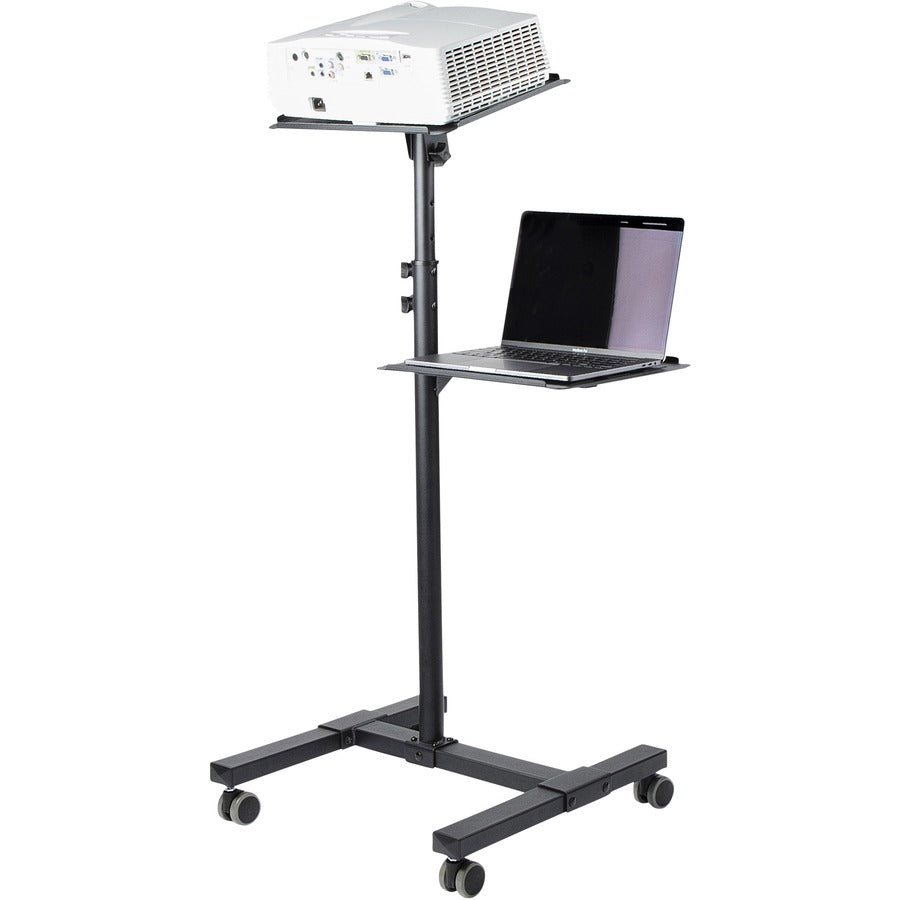 Alternate-Image9 Image for StarTech.com Mobile Projector and Laptop Stand/Cart, Heavy Duty Portable Projector Stand/Presentation Cart (22lb/shelf), Height Adjustable