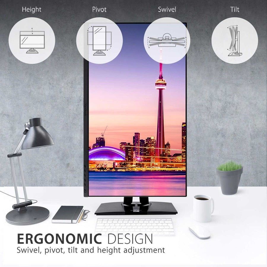 Alternate-Image3 Image for ViewSonic VP2756-4K 27" ColorPro 4K UHD IPS Monitor with 60W Powered USB C, sRGB and Pantone Validated