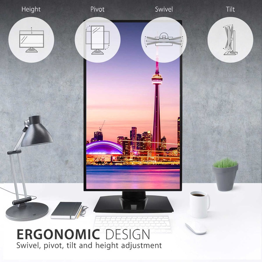 Alternate-Image3 Image for ViewSonic VP2768a-4K 27 Inch Premium IPS 4K Monitor with Advanced Ergonomics, ColorPro 100% sRGB Rec 709, 14-bit 3D LUT, Eye Care, HDMI, USB C, DisplayPort for Professional Home and Office