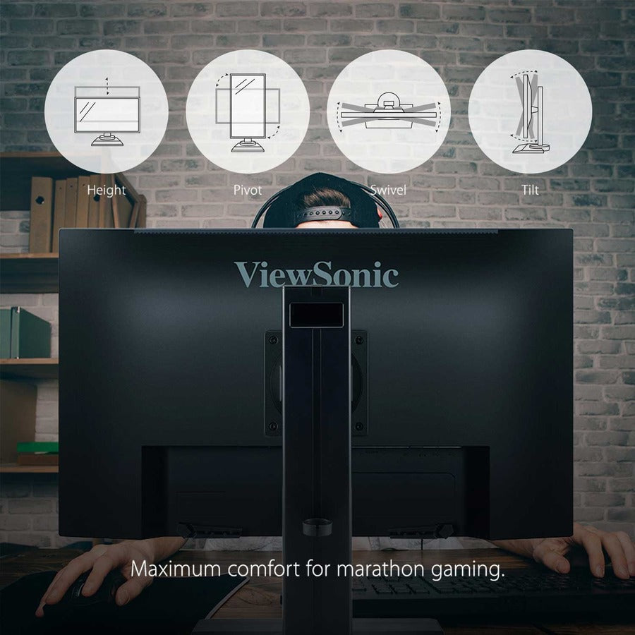 Alternate-Image2 Image for ViewSonic OMNI XG2431 24 Inch 1080p 0.5ms 240Hz Gaming Monitor with AMD FreeSync Premium, Advanced Ergonomics, Eye Care, HDMI and DisplayPort for Esports
