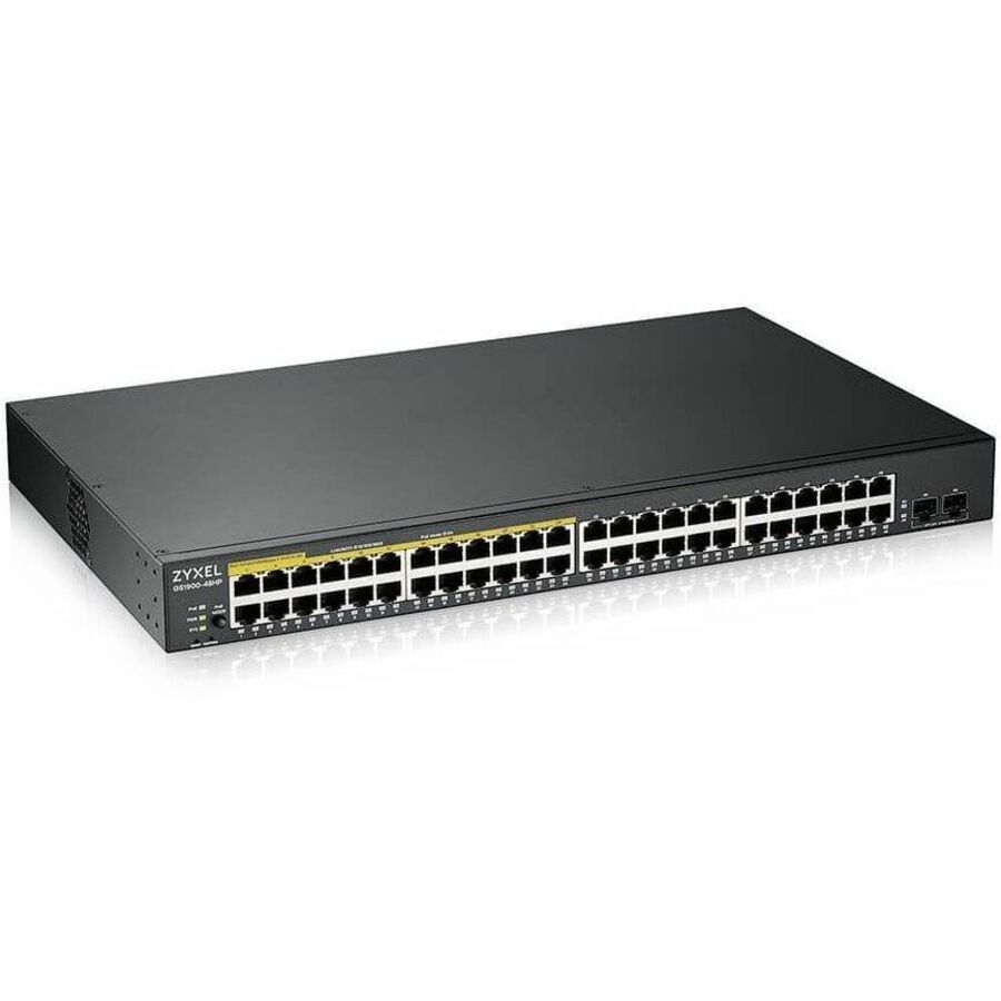 Alternate-Image1 Image for ZYXEL GS1900-48HPv2 24-Port Gigabit Smart Managed PoE Switch | 24 PoE+ Ports at 170W with 2 SFP Uplinks