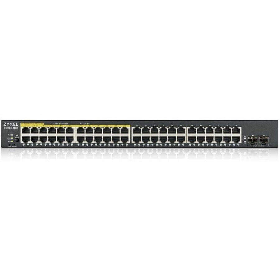 Alternate-Image2 Image for ZYXEL GS1900-48HPv2 24-Port Gigabit Smart Managed PoE Switch | 24 PoE+ Ports at 170W with 2 SFP Uplinks