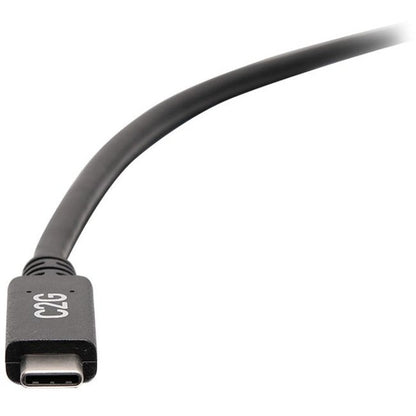 Alternate-Image1 Image for C2G 0.5ft USB C to USB A Cable - USB C to A Cable - USB 3.2 Gen 1 - 3A, 5Gbps - Black - M/M