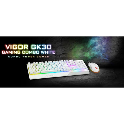 Alternate-Image6 Image for MSI Vigor GK30 White Gaming Keyboard