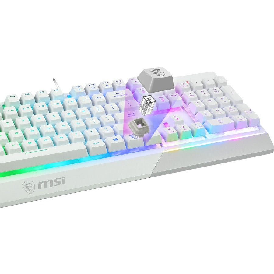 Alternate-Image5 Image for MSI Vigor GK30 White Gaming Keyboard