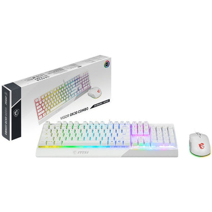 Alternate-Image2 Image for MSI Vigor GK30 White Gaming Keyboard