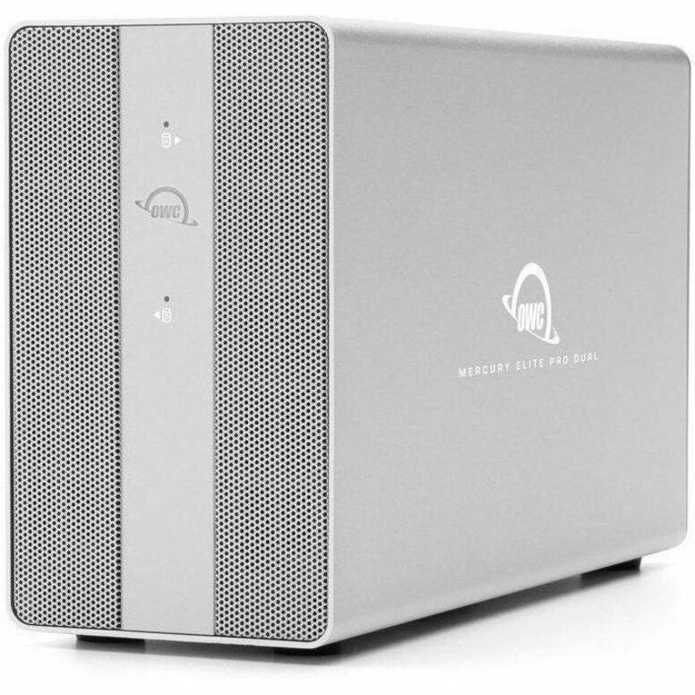 Left Image for OWC 16TB Mercury Elite Pro Dual With 3-Port Hub USB (10Gb/s) External RAID Storage Solution