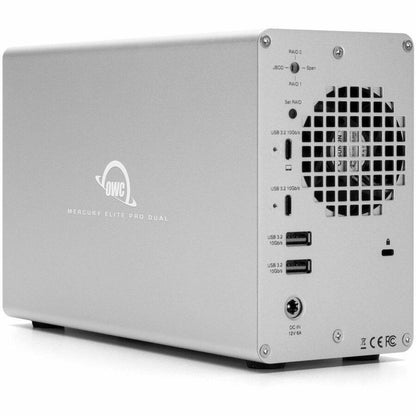 Alternate-Image2 Image for OWC Mercury Elite Pro Dual With 3-Port Hub USB (10Gb/s) External RAID Storage Enclosure