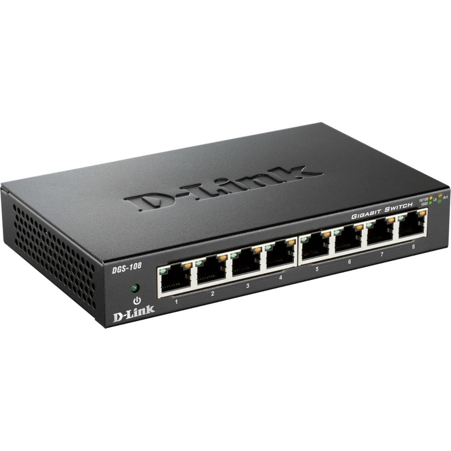 Alternate-Image1 Image for D-Link DGS-108 Ethernet Switch