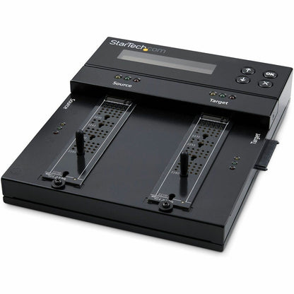 Main Image for StarTech.com Standalone Dual Bay M.2 SATA/NVMe Duplicator/Eraser, HDD/SSD Cloner/Wiper, M.2 PCIe/AHCI, Hard Drive Sanitizer/Copier, TAA