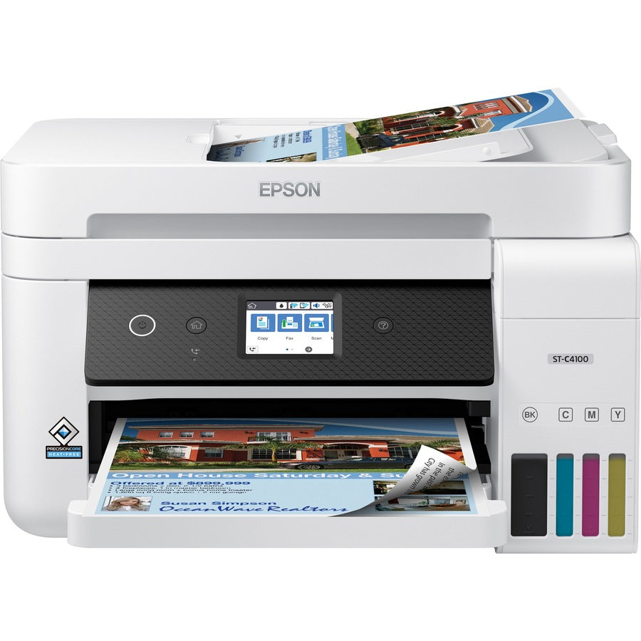 Front Image for Epson WorkForce ST-C4100 Wireless Inkjet Multifunction Printer - Color