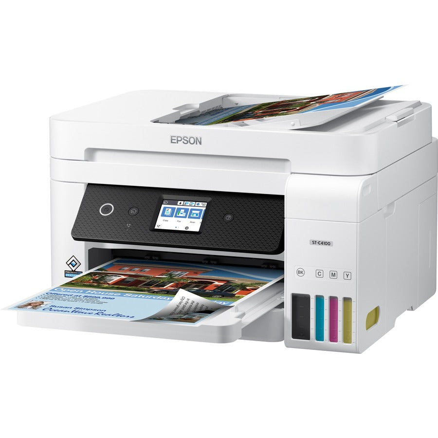 Left Image for Epson WorkForce ST-C4100 Wireless Inkjet Multifunction Printer - Color