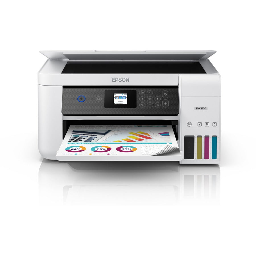 Alternate-Image2 Image for Epson WorkForce ST-C2100 Wireless Inkjet Multifunction Printer - Color