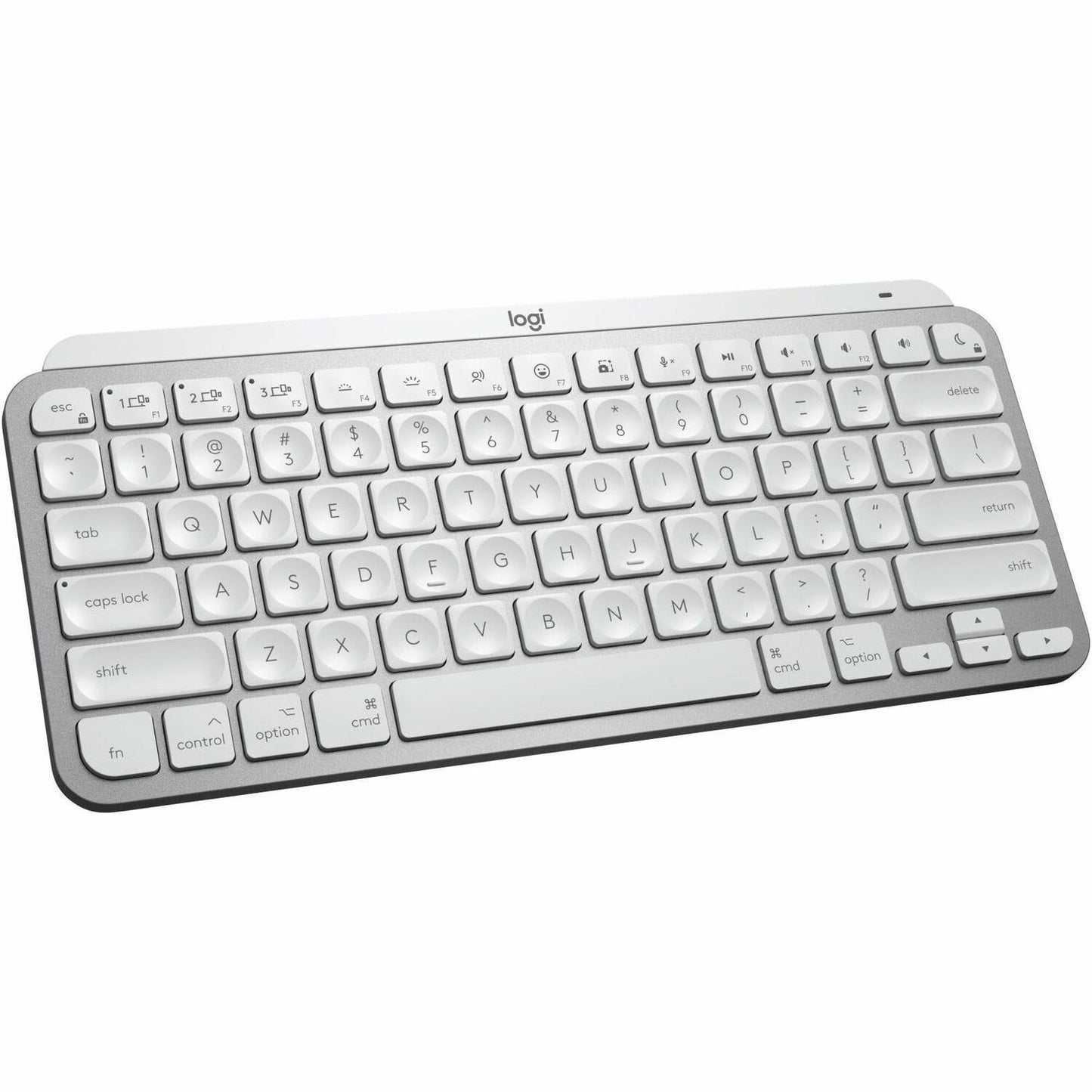 Main Image for Logitech MX Keys Mini for Mac Minimalist Wireless Illuminated Keyboard, Bluetooth, Backlit Keys, USB-C, Metal Build, Pale Grey