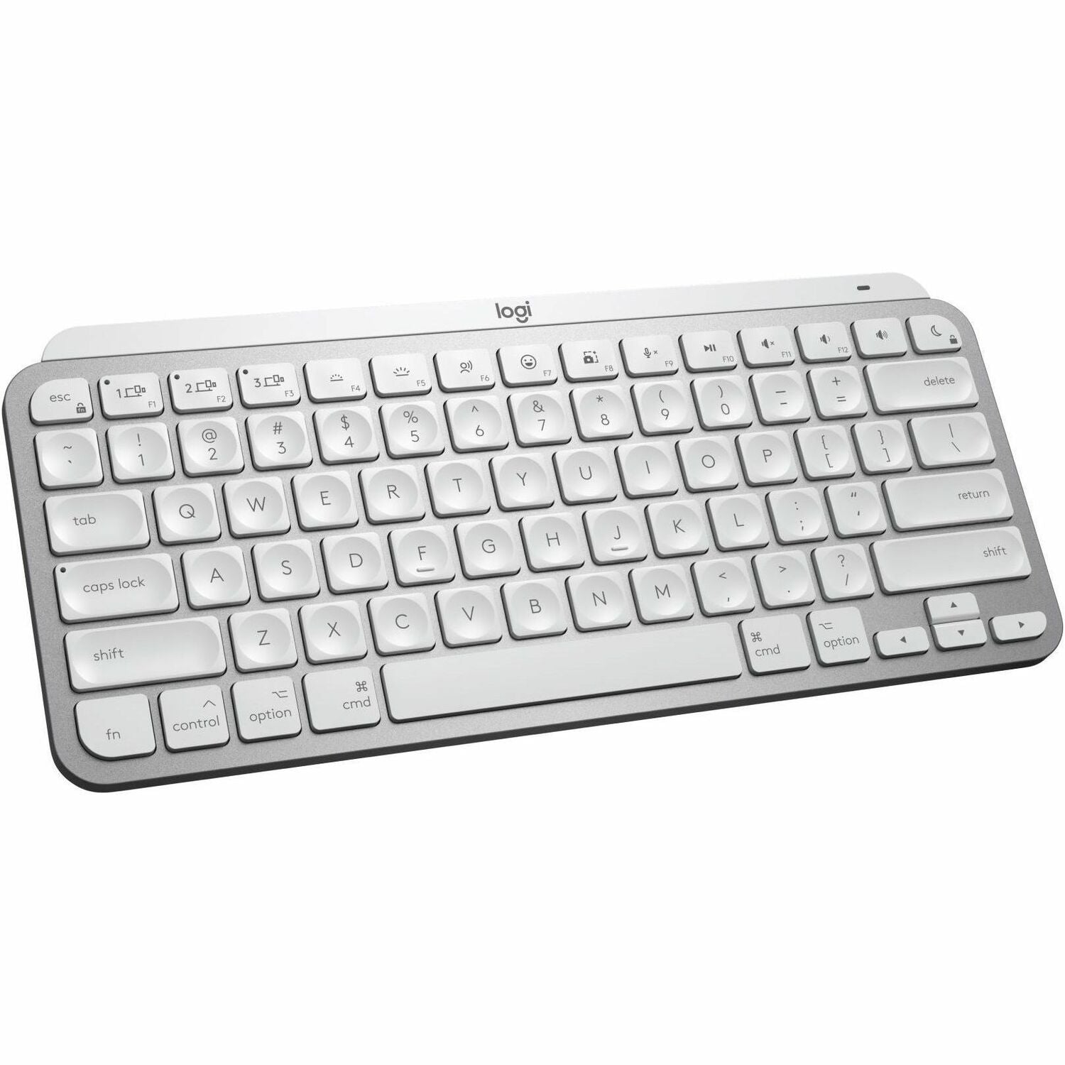 Main Image for Logitech MX Keys Mini for Mac Minimalist Wireless Illuminated Keyboard, Bluetooth, Backlit Keys, USB-C, Metal Build, Pale Grey