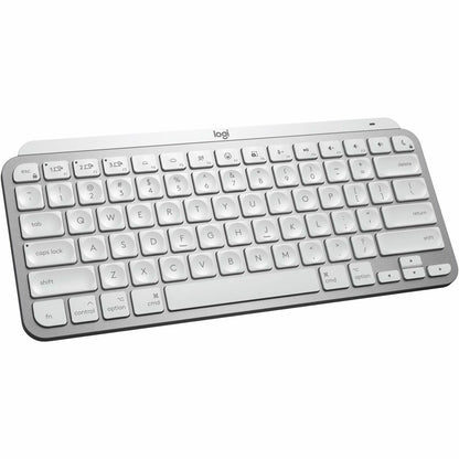 Main Image for Logitech MX Keys Mini for Mac Minimalist Wireless Illuminated Keyboard, Bluetooth, Backlit Keys, USB-C, Metal Build, Pale Grey
