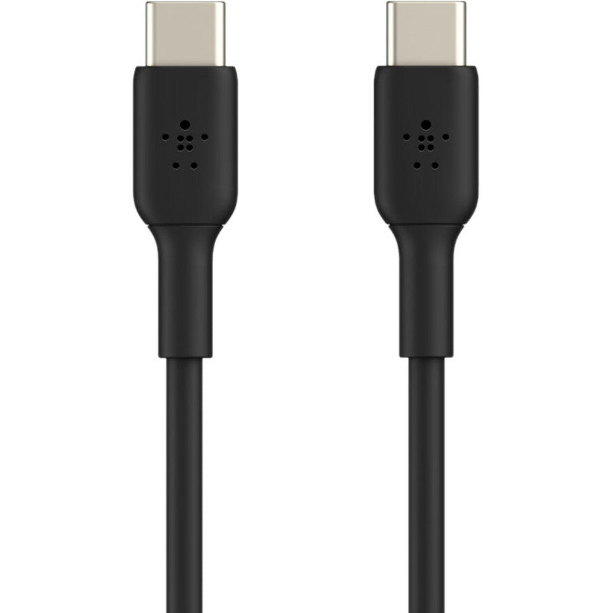 Alternate-Image1 Image for Belkin 60W USB-C to USB-C Cable - 480 Mbps - PVC - M/M - 1m/3.3ft - Black