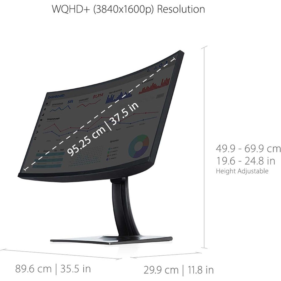 Alternate-Image8 Image for ViewSonic VP3881A 38-Inch IPS WQHD+ Curved Ultrawide Monitor with ColorPro 100% sRGB Rec 709, Eye Care, HDR10 Support, USB C, HDMI, USB, DisplayPort for Professional Home and Office
