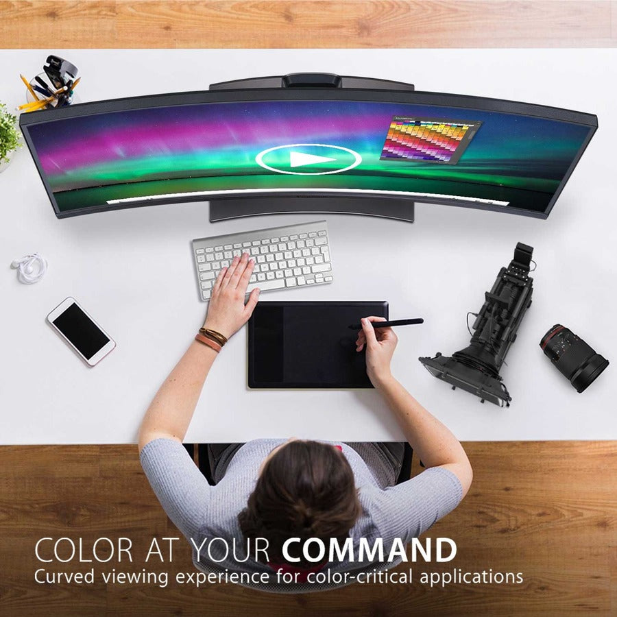 Alternate-Image1 Image for ViewSonic VP3881A 38-Inch IPS WQHD+ Curved Ultrawide Monitor with ColorPro 100% sRGB Rec 709, Eye Care, HDR10 Support, USB C, HDMI, USB, DisplayPort for Professional Home and Office
