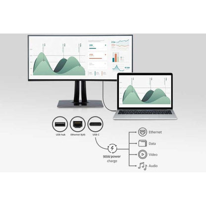 Alternate-Image4 Image for ViewSonic VP3881A 38-Inch IPS WQHD+ Curved Ultrawide Monitor with ColorPro 100% sRGB Rec 709, Eye Care, HDR10 Support, USB C, HDMI, USB, DisplayPort for Professional Home and Office