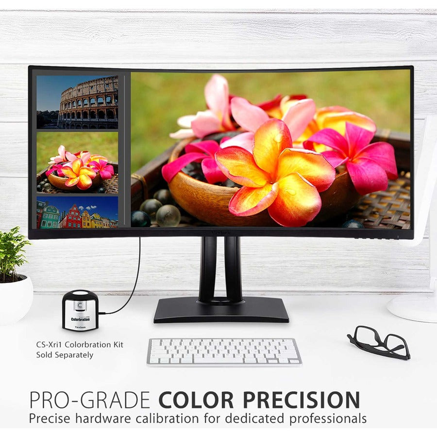 Alternate-Image7 Image for ViewSonic VP3881A 38-Inch IPS WQHD+ Curved Ultrawide Monitor with ColorPro 100% sRGB Rec 709, Eye Care, HDR10 Support, USB C, HDMI, USB, DisplayPort for Professional Home and Office
