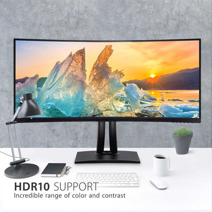Alternate-Image3 Image for ViewSonic VP3881A 38-Inch IPS WQHD+ Curved Ultrawide Monitor with ColorPro 100% sRGB Rec 709, Eye Care, HDR10 Support, USB C, HDMI, USB, DisplayPort for Professional Home and Office