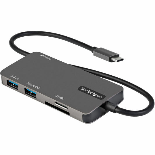Main Image for StarTech.com USB C Multiport Adapter, USB-C to 4K HDMI, 100W PD Pass-through, SD/MicroSD, 3xUSB 3.0, USB Type-C Mini Dock, 12" Long Cable