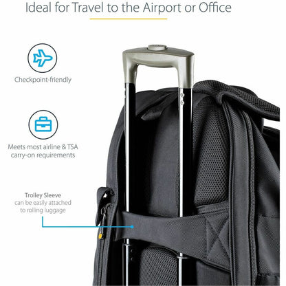 Alternate-Image5 Image for StarTech 15.6" Laptop Backpack w/ Removable Accessory Case, Professional IT Tech Backpack for Work/Travel/Commute, Nylon Computer Bag