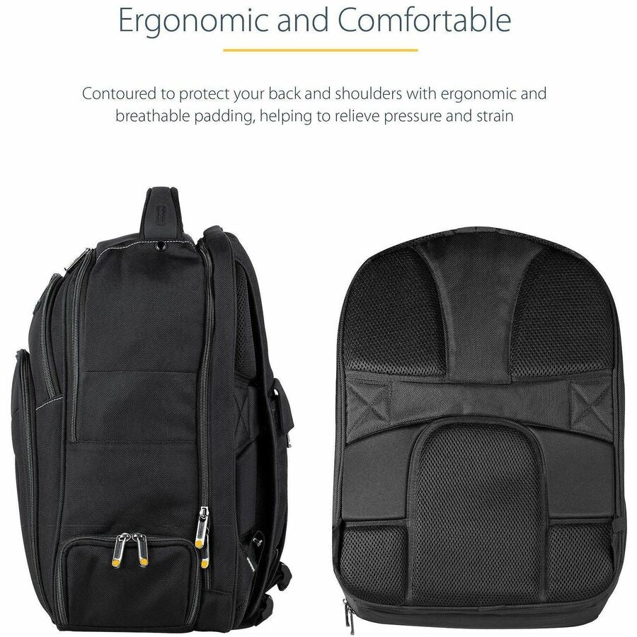 Alternate-Image4 Image for StarTech 15.6" Laptop Backpack w/ Removable Accessory Case, Professional IT Tech Backpack for Work/Travel/Commute, Nylon Computer Bag