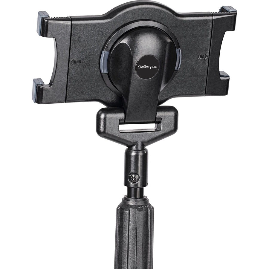Alternate-Image2 Image for StarTech.com Mobile Tablet Stand with wheels, Height Adjustable Cart, Universal Rolling Tablet Stand for 7 - 11in w/ Detachable Holder, TAA