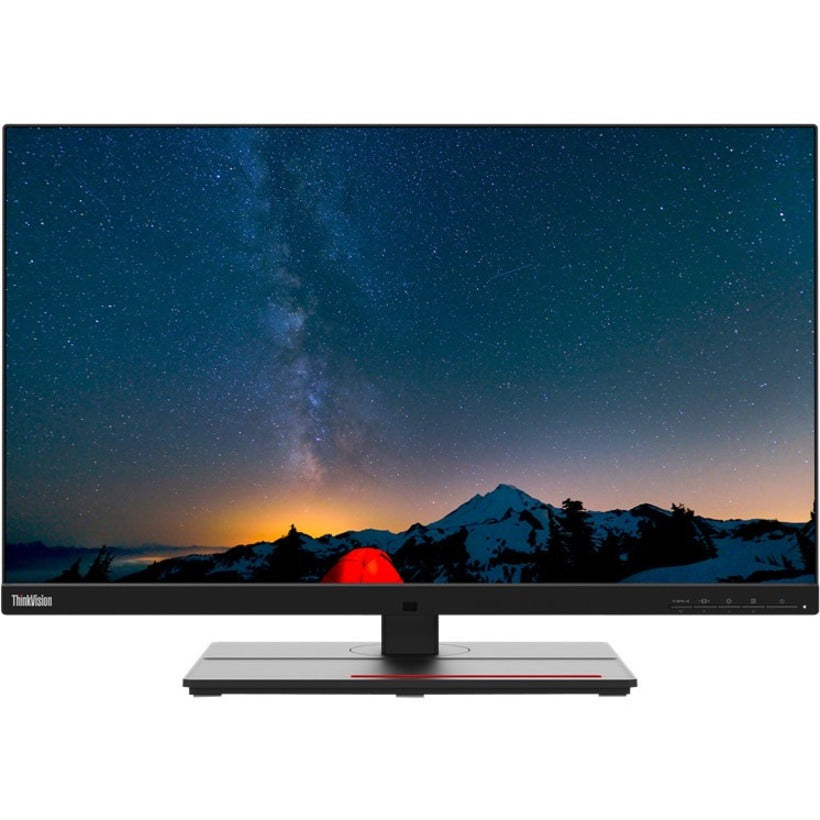 Front Image for Lenovo ThinkVision P27u-20 27" Class 4K UHD LED Monitor - 16:9 - Raven Black