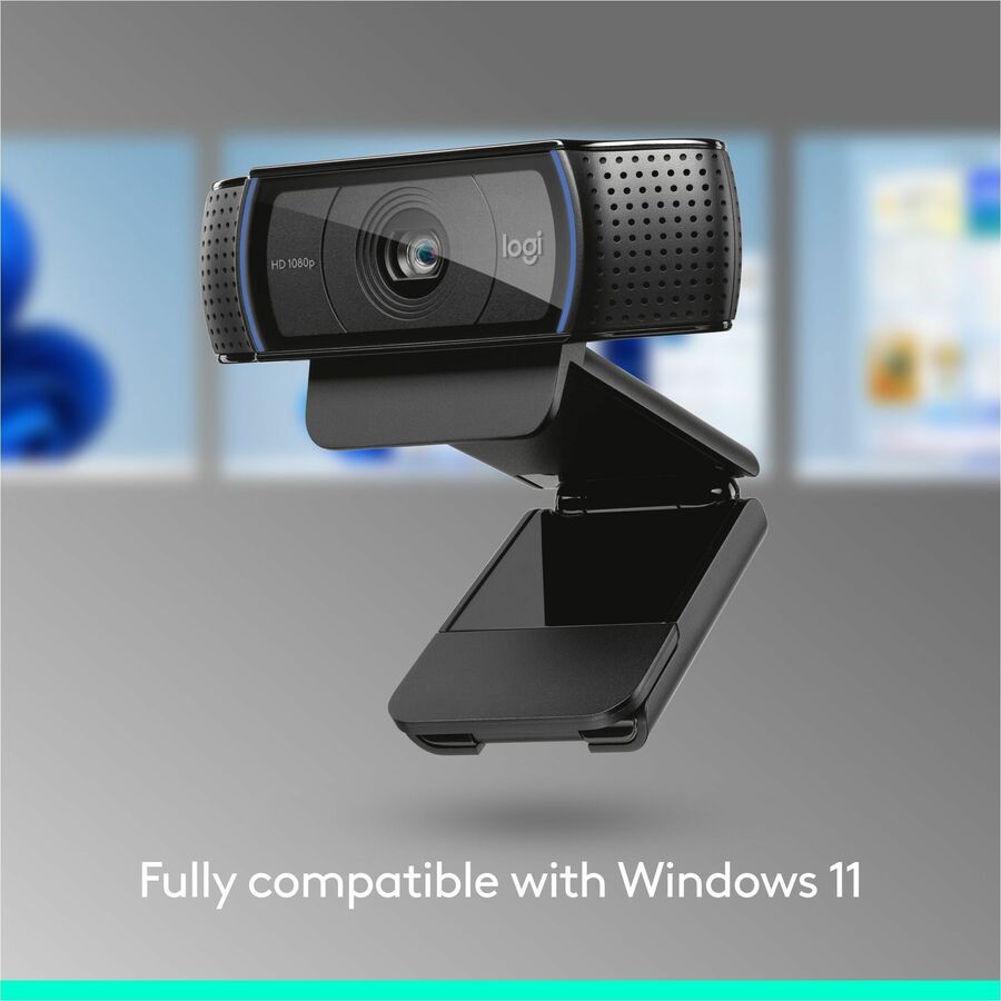 Alternate-Image6 Image for Logitech C920e HD 1080p Mic-Enabled Webcam, certified for Zoom, Microsoft Teams compatible, TAA Compliant