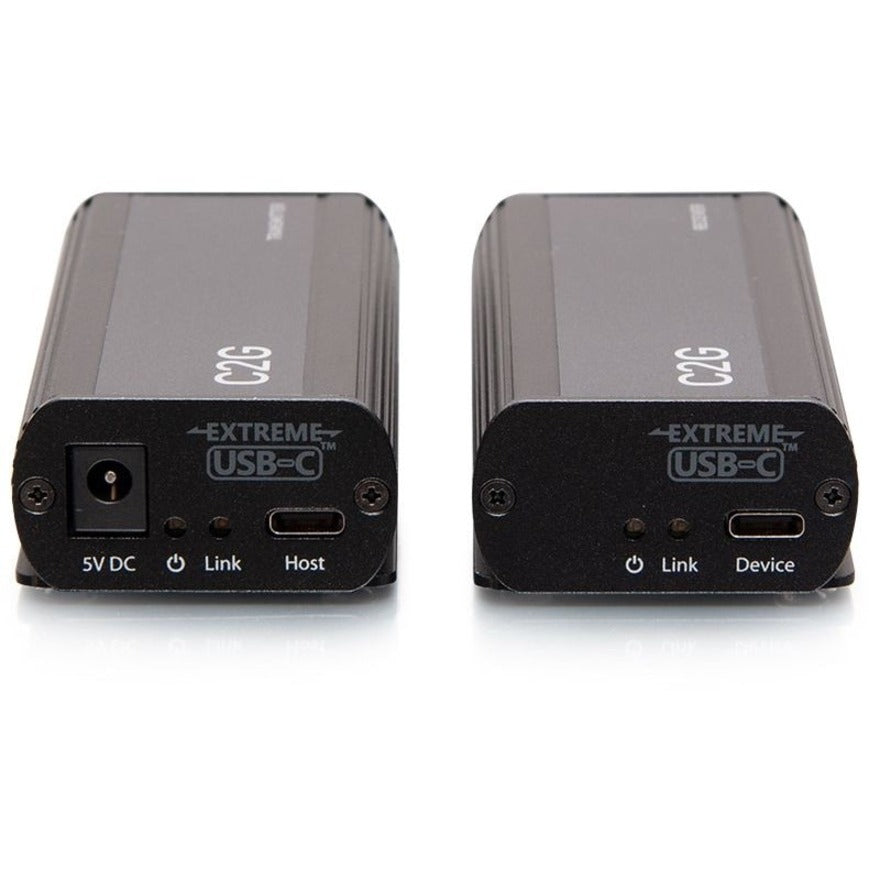 Front Image for C2G 1-Port USB C Extender - Transmitter to Receiver Kit - USB 3.2 Gen 1 (5GBPS) - USB-C to RJ-45