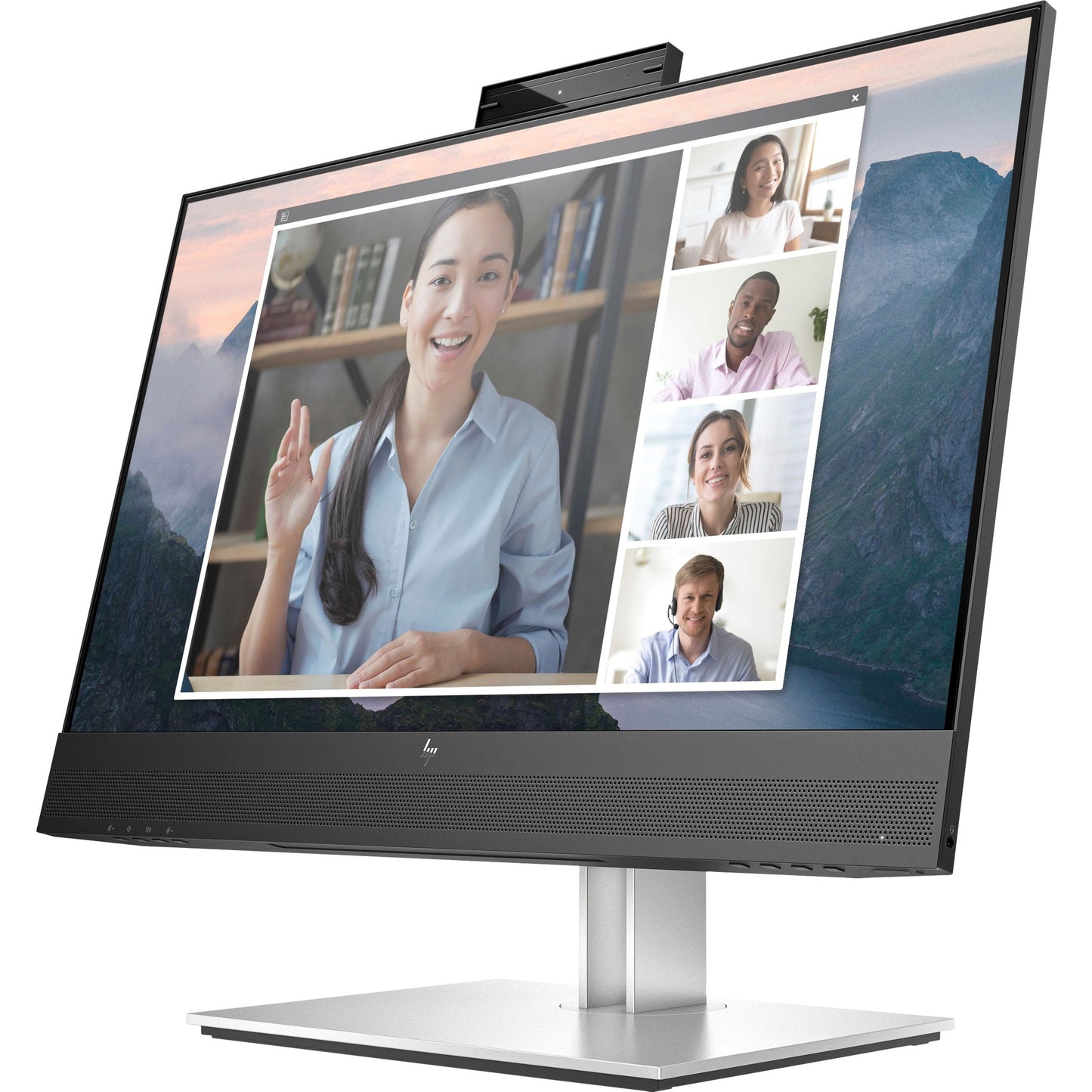 Main Image for HP E24mv G4 24" Class Webcam Full HD LCD Monitor - 16:9 - Black, Silver