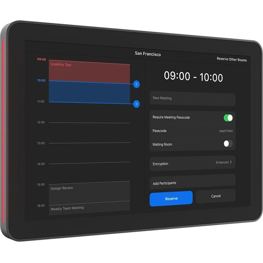 Alternate-Image7 Image for Logitech Tap Scheduler Purpose-Built Scheduling Panel for Meeting Rooms, Graphite