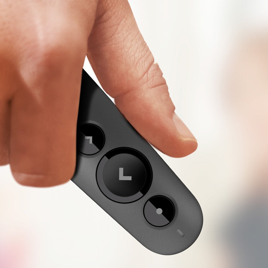 Alternate-Image1 Image for Logitech R500s Laser Presentation Remote, Bluetooth, USB-A Receiver, Presentation Clicker with Laser Pointer (Class 1) for Powerpoint, Keynote, Google Slides