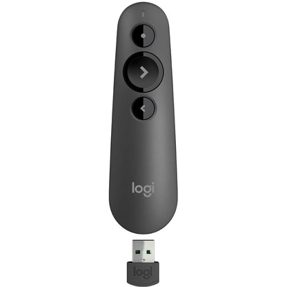 Main Image for Logitech R500s Laser Presentation Remote, Bluetooth, USB-A Receiver, Presentation Clicker with Laser Pointer (Class 1) for Powerpoint, Keynote, Google Slides