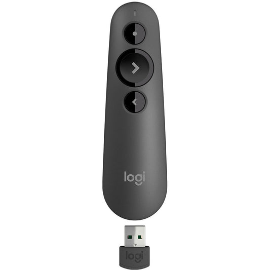 Main Image for Logitech R500s Laser Presentation Remote, Bluetooth, USB-A Receiver, Presentation Clicker with Laser Pointer (Class 1) for Powerpoint, Keynote, Google Slides