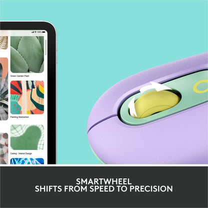 Alternate-Image4 Image for Logitech POP Mouse, Wireless Mouse with Customizable Emojis, SilentTouch Technology, Precision Scroll, Daydream