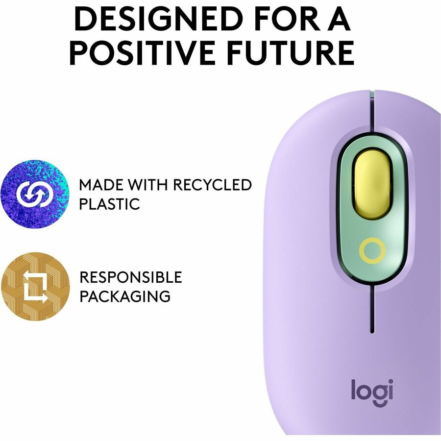 Alternate-Image7 Image for Logitech POP Mouse, Wireless Mouse with Customizable Emojis, SilentTouch Technology, Precision Scroll, Daydream