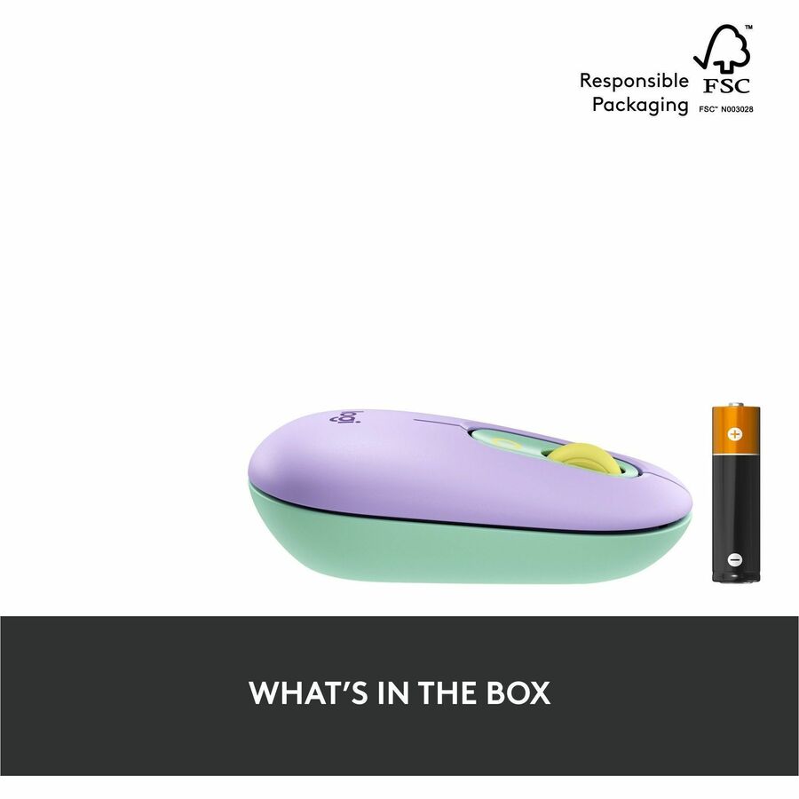 Alternate-Image8 Image for Logitech POP Mouse, Wireless Mouse with Customizable Emojis, SilentTouch Technology, Precision Scroll, Daydream