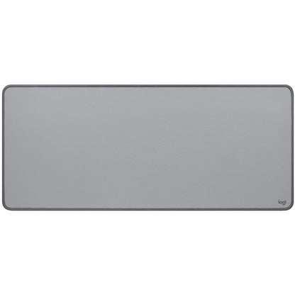 Alternate-Image1 Image for Logitech Desk Mat - Studio Series, Multifunctional Large Desk Pad, Anti-slip Base, Spill-resistant Durable Design, Mid-Gray