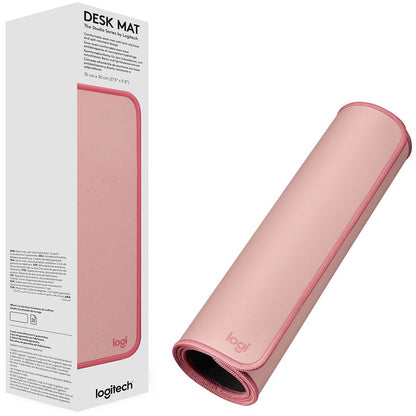 Alternate-Image6 Image for Logitech Desk Mat - Studio Series, Multifunctional Large Desk Pad, Anti-slip Base, Spill-resistant Durable Design, Darker Rose