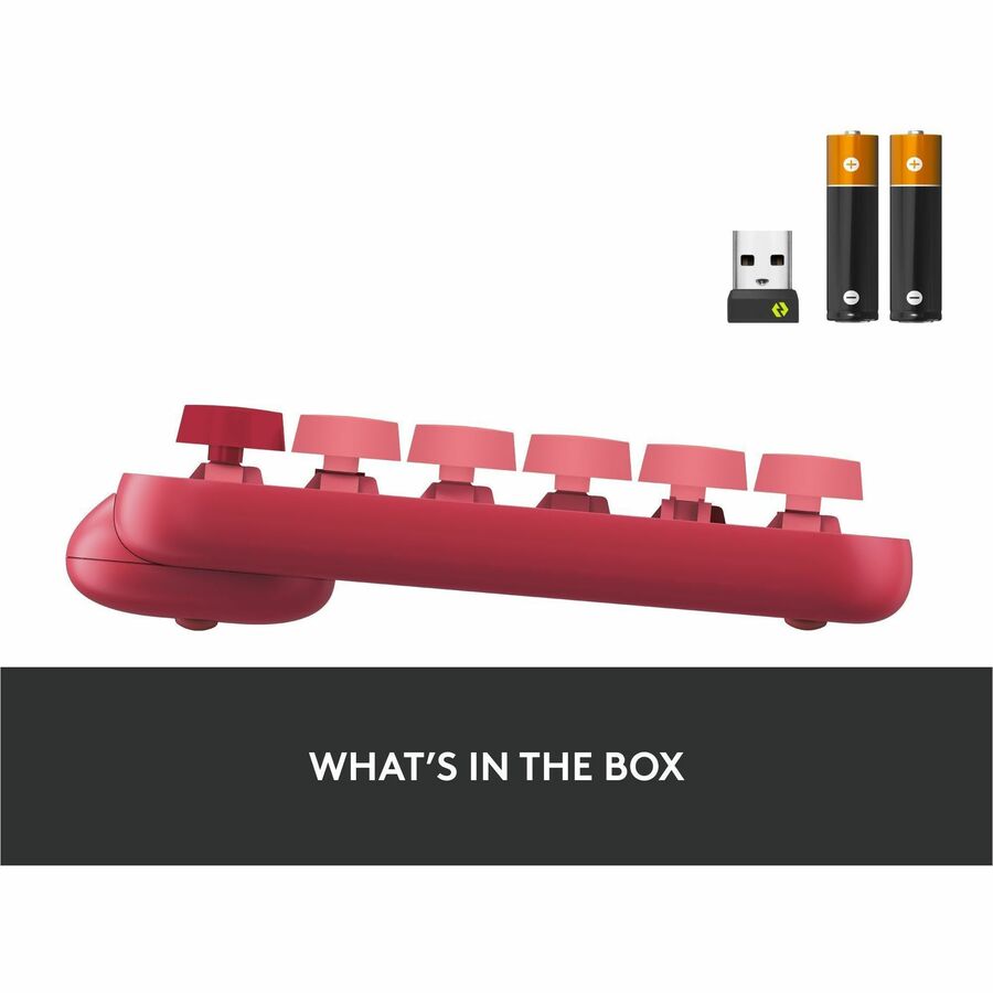 Alternate-Image8 Image for Logitech POP Keys Wireless Mechanical Keyboard With Emoji Keys - Heartbreaker Rose