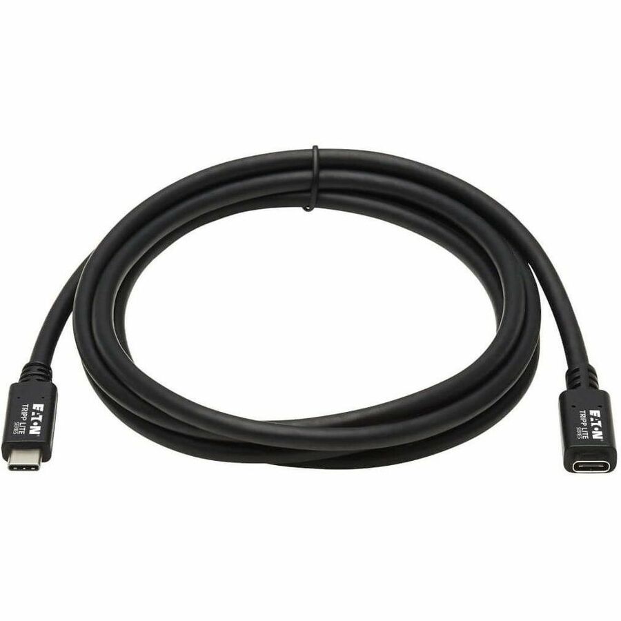 Alternate-Image1 Image for Eaton Tripp Lite Series USB-C Extension Cable (M/F) - USB 3.2 Gen 1 (5 Gbps), Thunderbolt 3 Compatible, Black, 6 ft. (1.83 m)