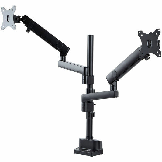 Main Image for StarTech.com Desk Mount Dual Monitor Arm, Height Adjustable Monitor Mount for 2x VESA Displays up to 32" (17.6lb/8kg), Mechanical Spring