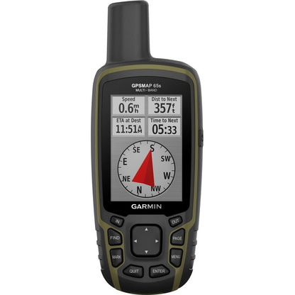 Front Image for Garmin GPSMAP 65s Handheld GPS Navigator - Handheld